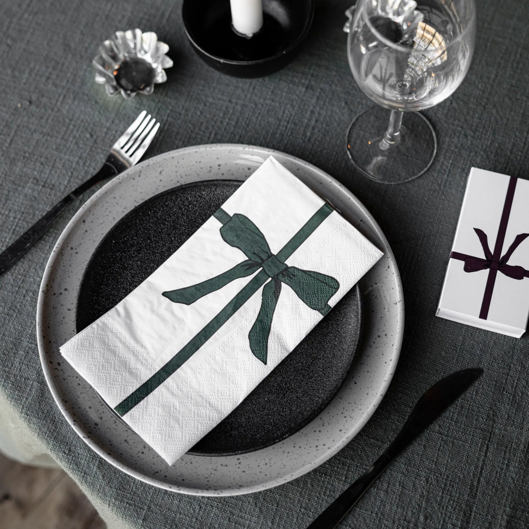 Storefactory Servietten "Rosett" Weihnachten Winter grün 16 Stück