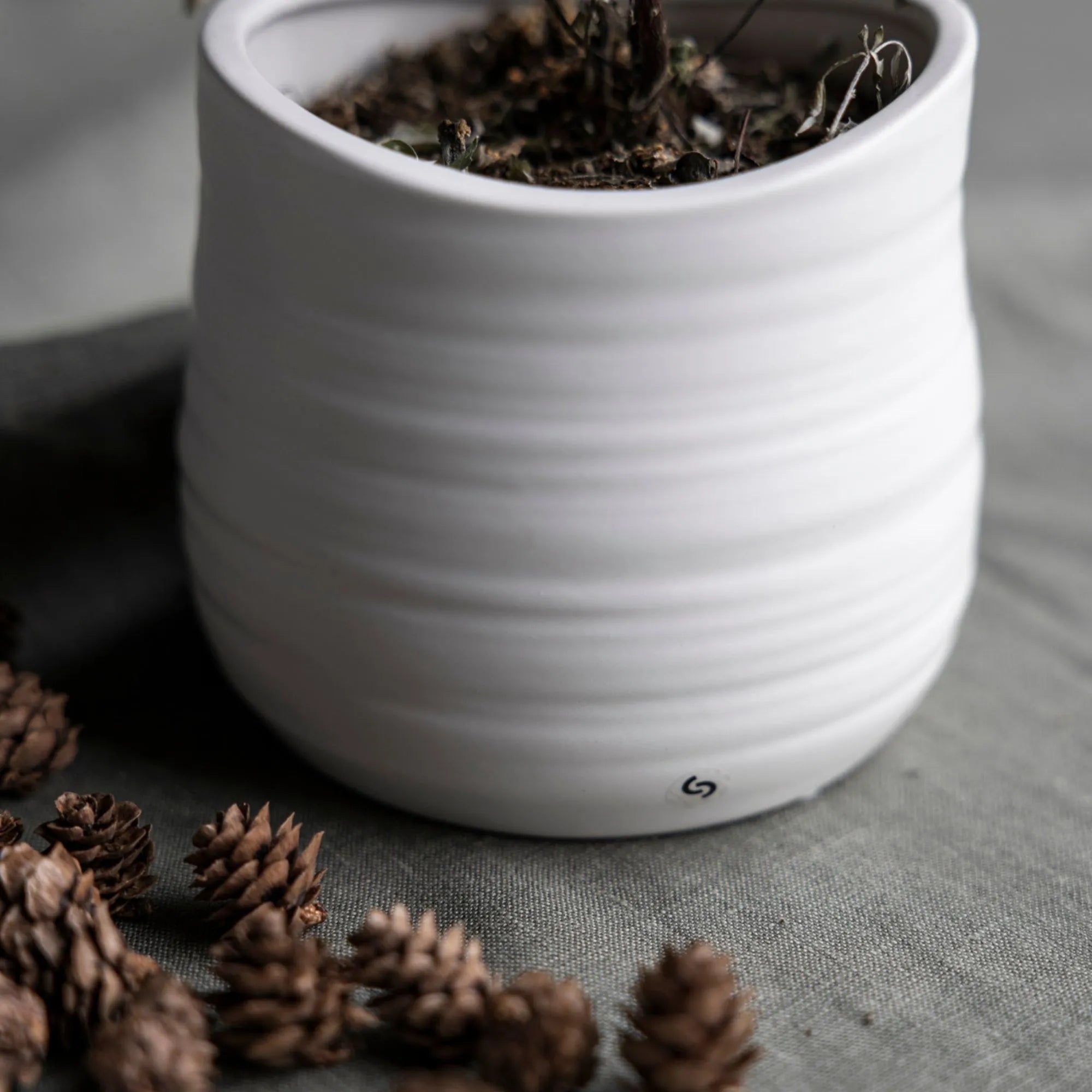 Storefactory Blumentopf "Sjötorp" weiß ø 12 cm