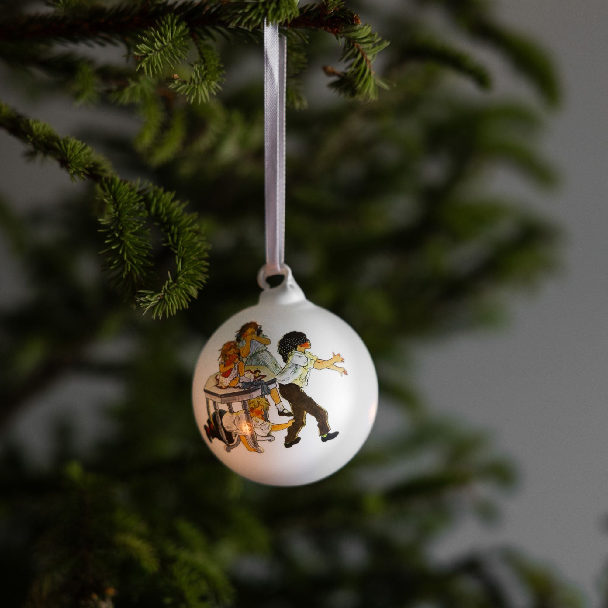 Storefactory "Wir Kinder von Bullerbü" Kapitel 4 Weihnachtskugeln weiß 3-er Set