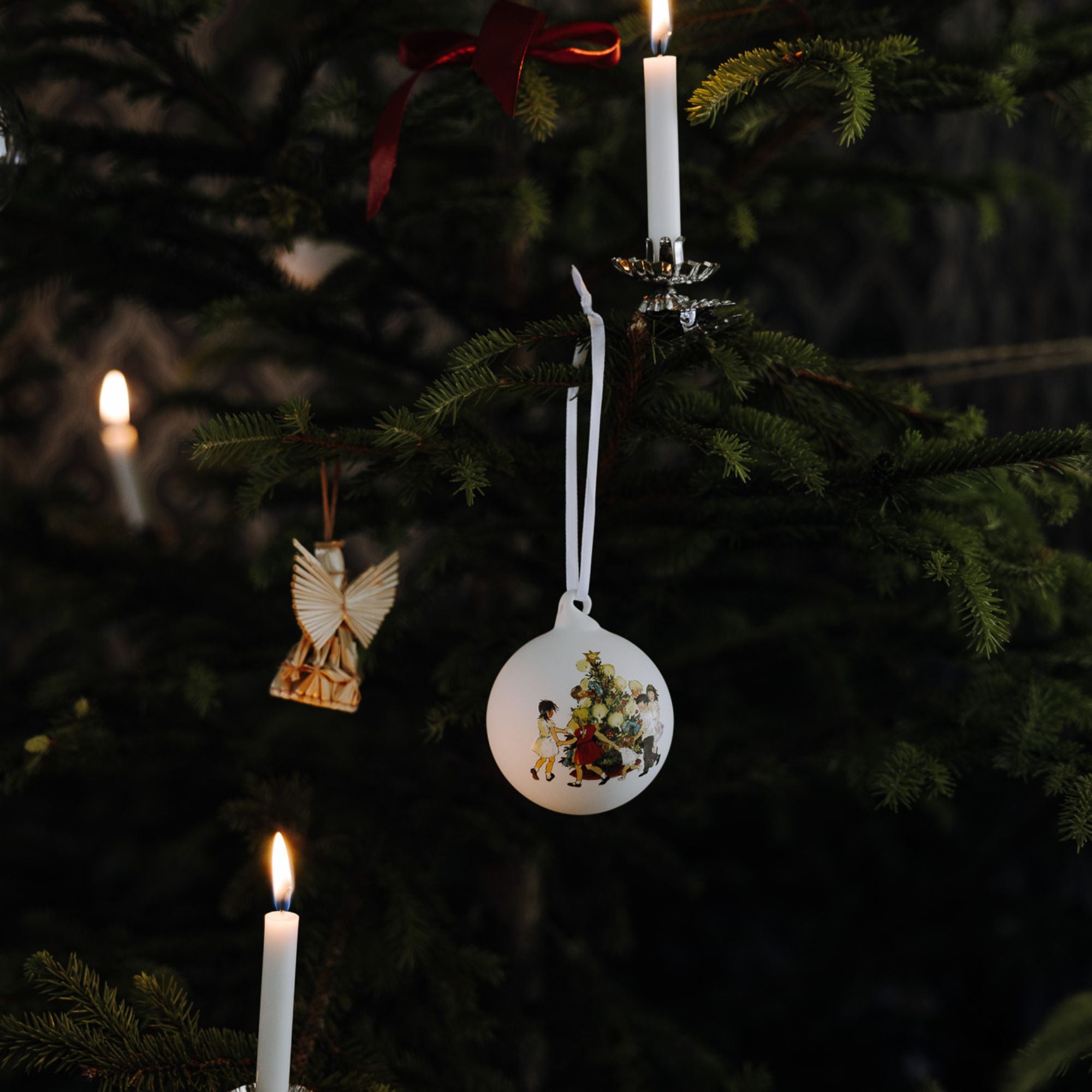 Storefactory "Wir Kinder von Bullerbü" Kapitel 4 Weihnachtskugeln weiß 3-er Set