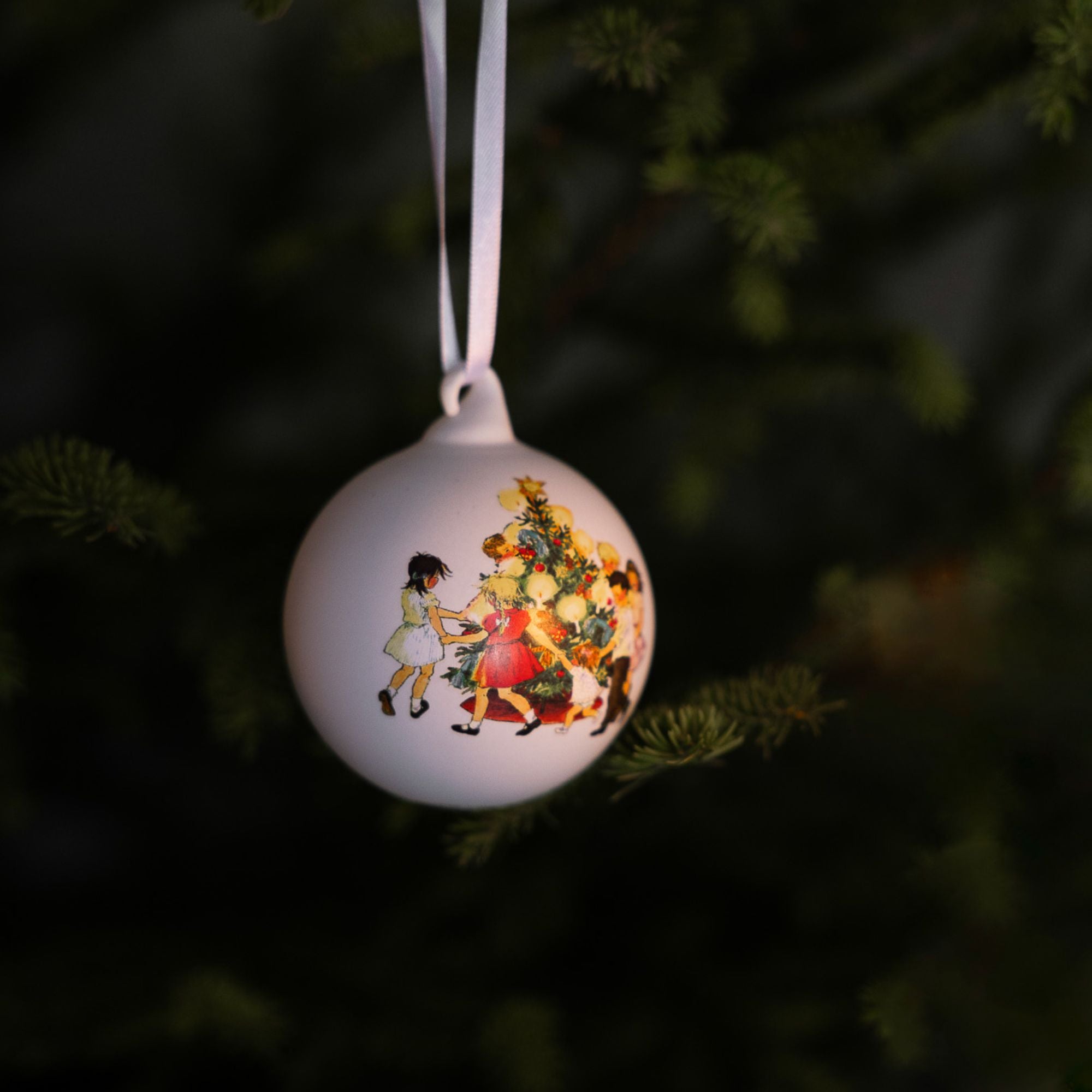 Storefactory "Wir Kinder von Bullerbü" Kapitel 4 Weihnachtskugeln weiß 3-er Set