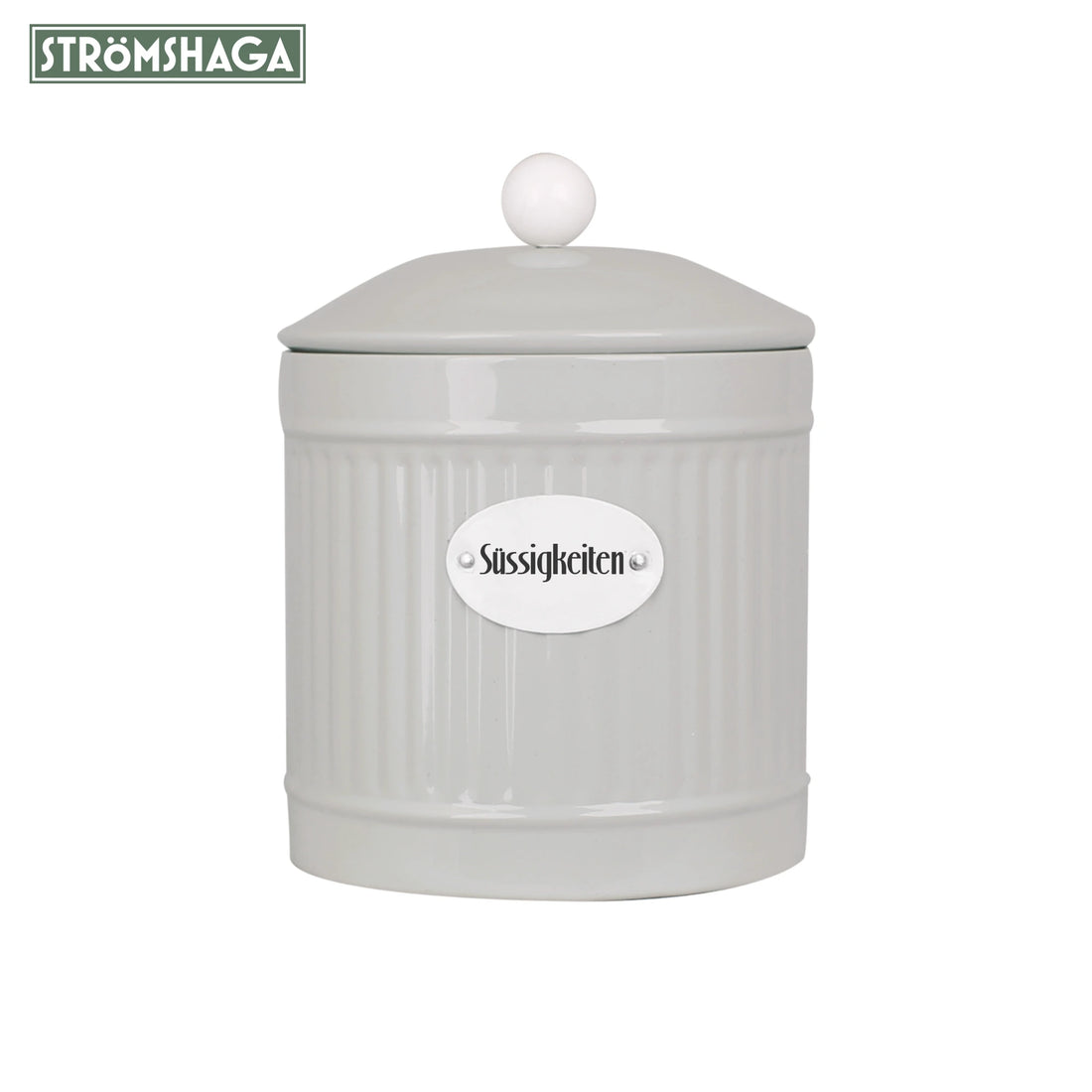 Strömshaga Vorratsdose Hugo "Süssigkeiten" beige 16 cm