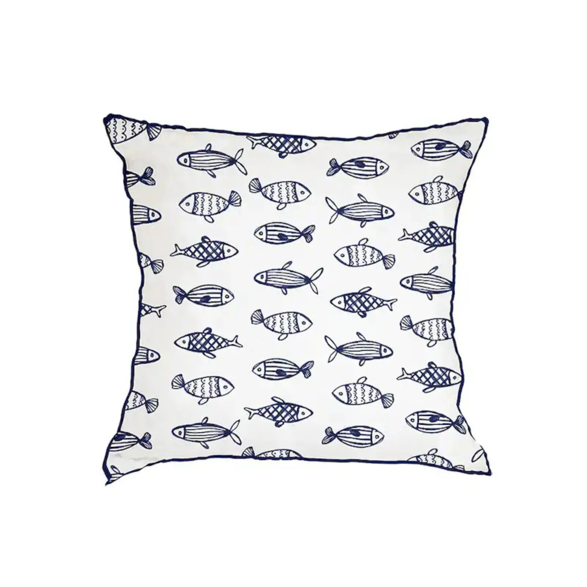 Strömshaga Kissenbezug Fische "Fiskevik" 45 cm