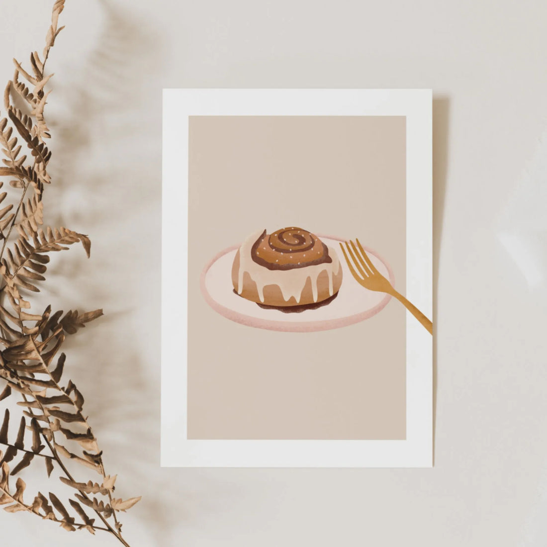 Tilda & Theo Postkarte "Kanelbullar" Zimtschnecke