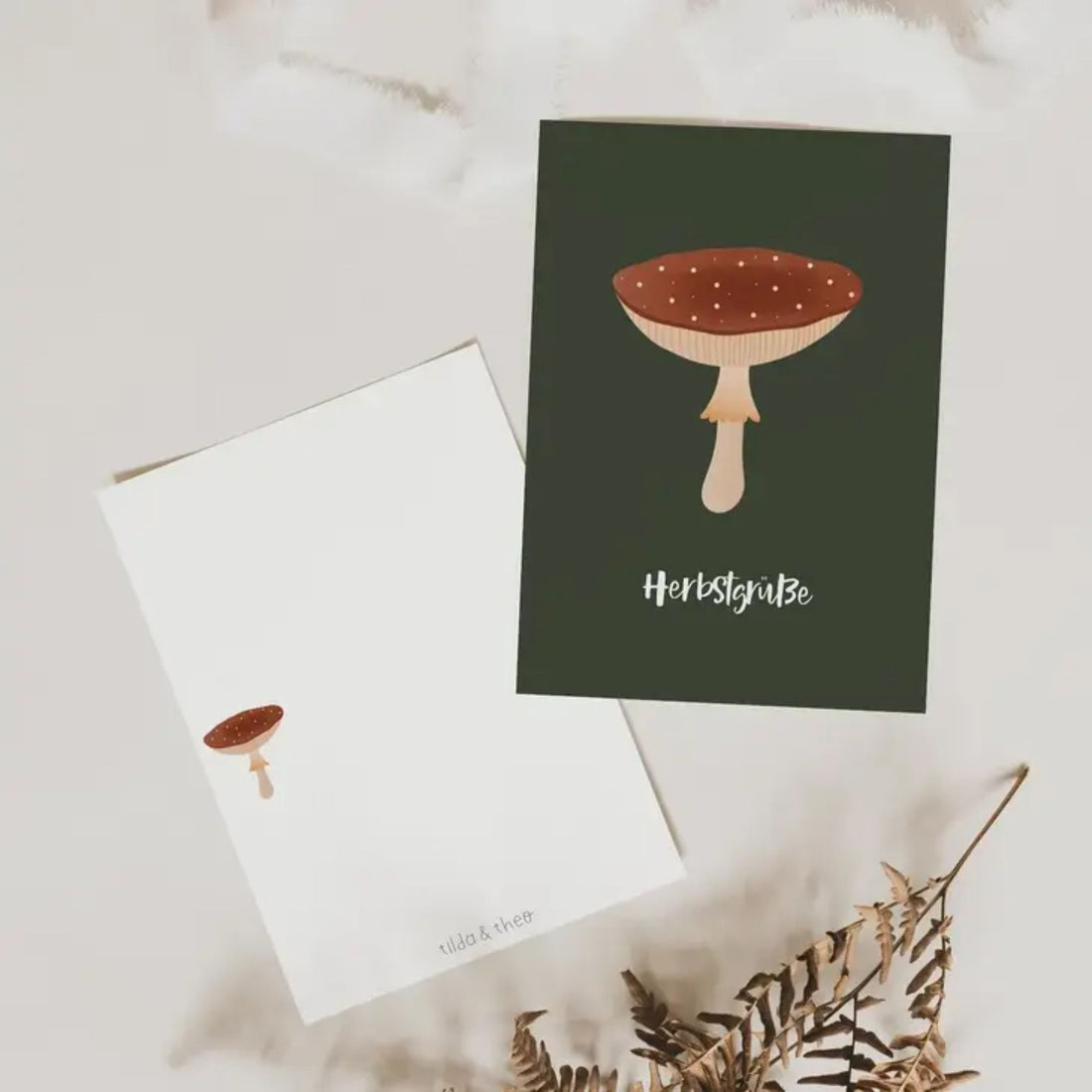 Tilda & Theo Postkarte "Herbstgrüße"