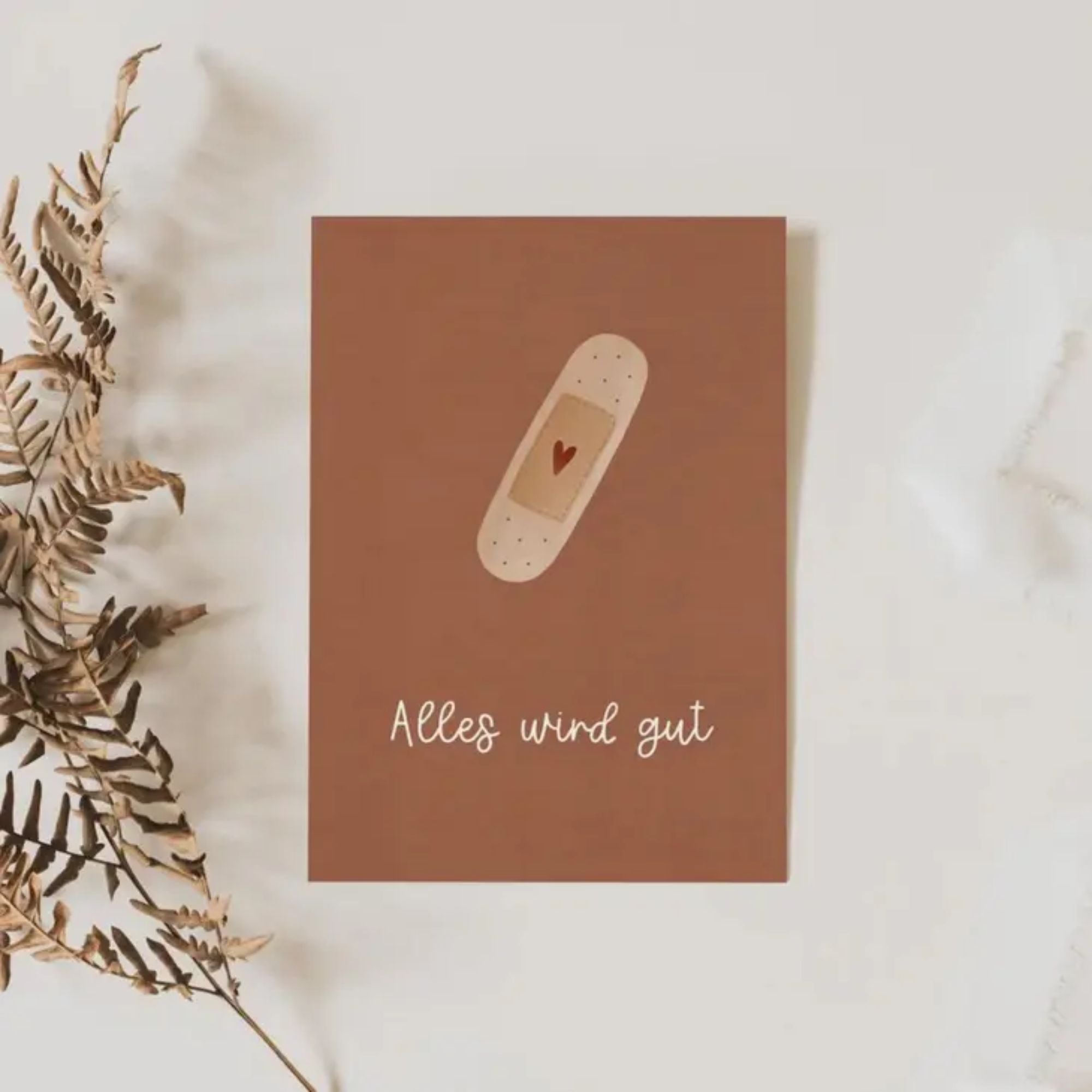 Tilda & Theo Postkarte "Trostpflaster"