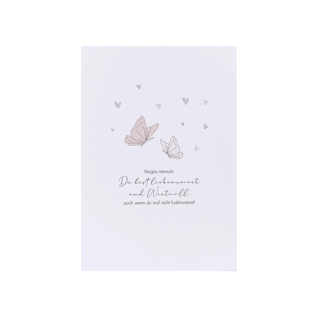 Verblühmeinnicht Postkarte "Du bist liebenswert & wundervoll"