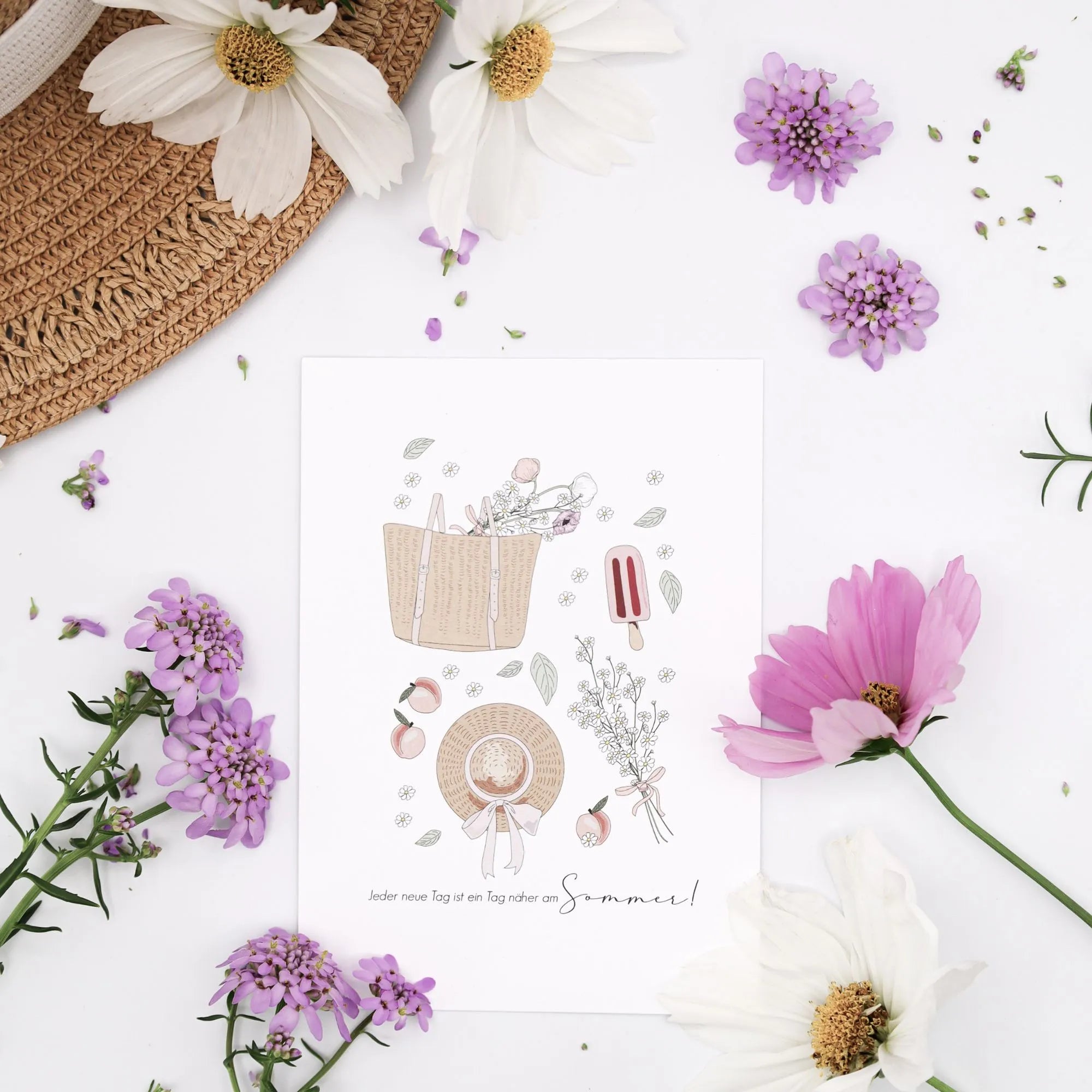 verblühmeinnicht karte sommer annaundoleshop