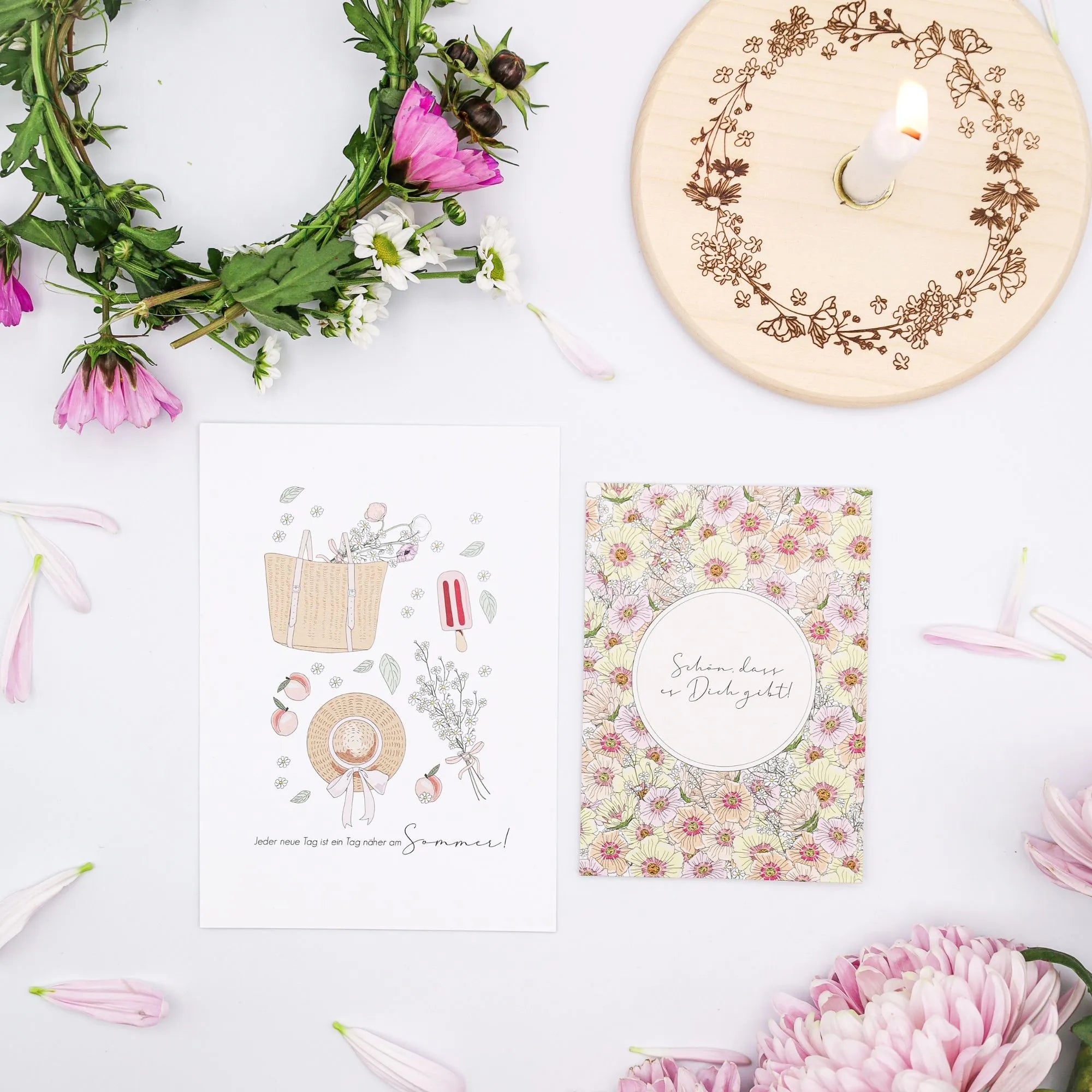 Verblühmeinnicht Postkarte "Sommer"