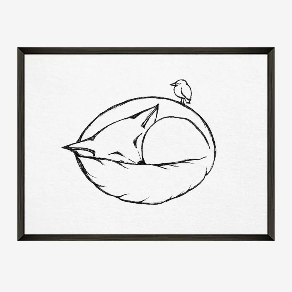 Ligarti "Schlafender Fuchs" A 4 Poster Kunstdruck - Anna und Ole