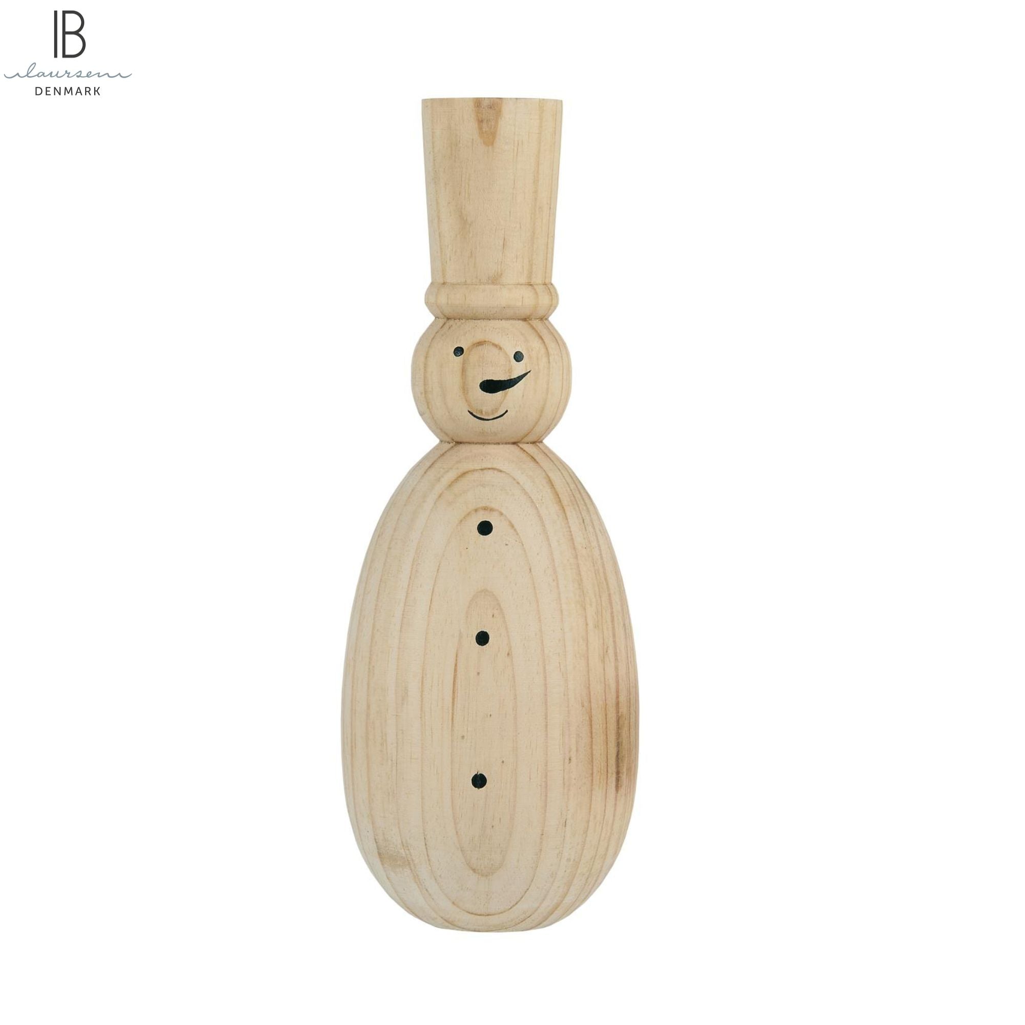 Ib Laursen Schneemann aus Holz