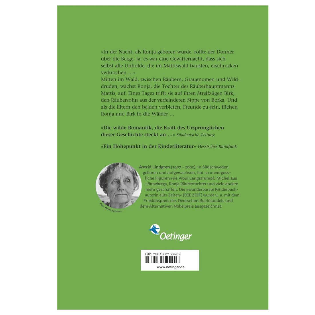 Astrid Lindgren &quot;Ronja Räubertochter&quot;