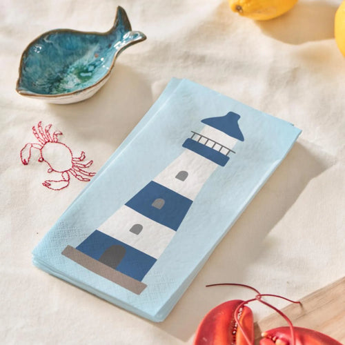 Ib Laursen Servietten "Leuchtturm" 16 Stück