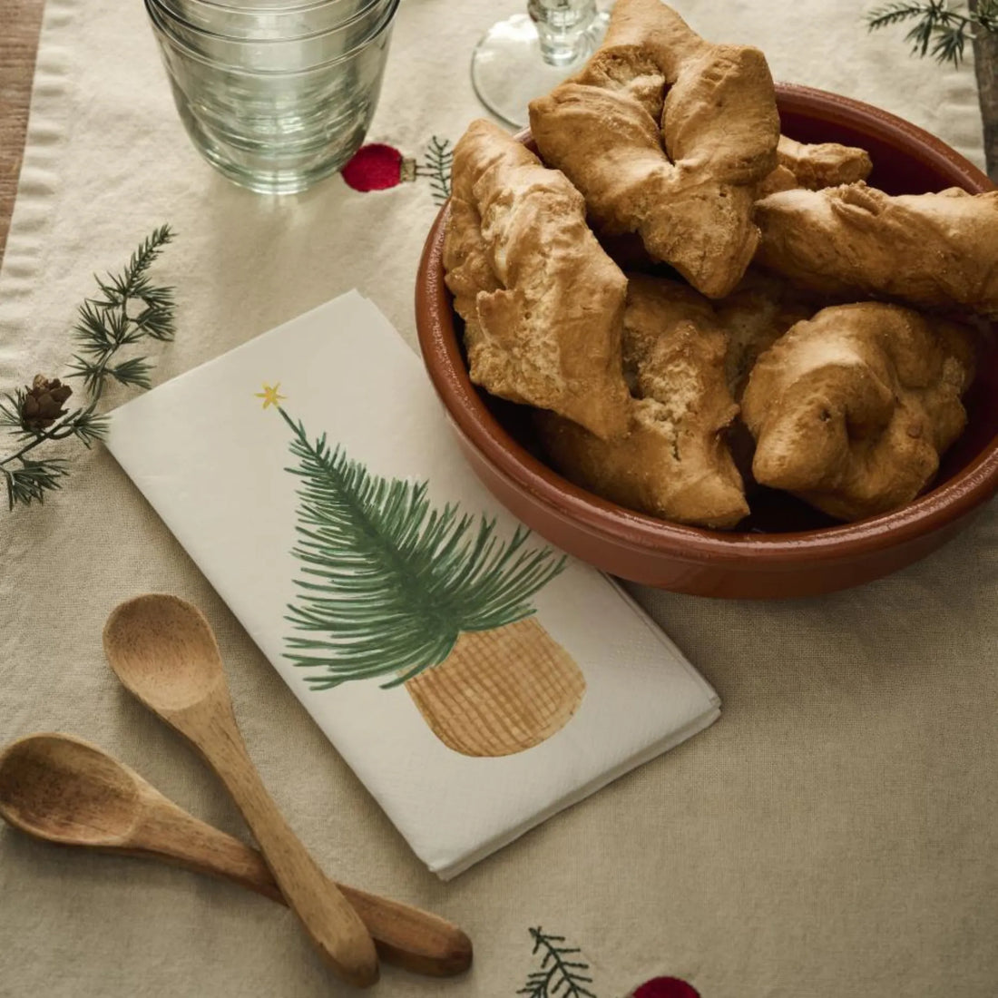 Ib Laursen Papier Servietten "Tannenbaum" Weihnachten 16 Stück
