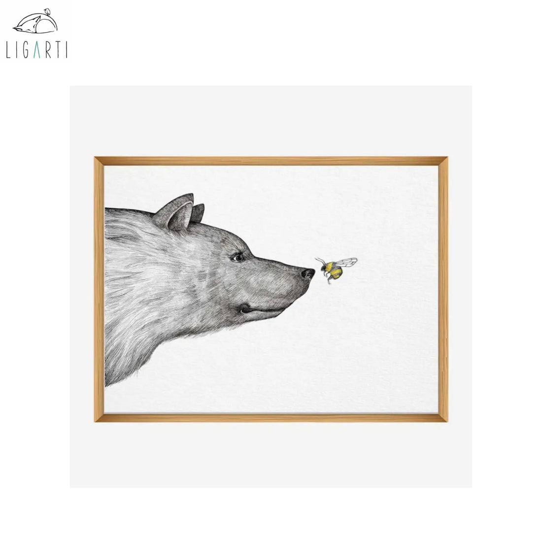 Ligarti "Die Begegnung" A 4 Poster Kunstdruck anna ole shop anna ole shop