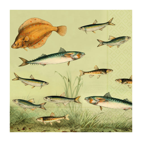 Sköna Ting Servietten "Nordische Fische" 20 Stück