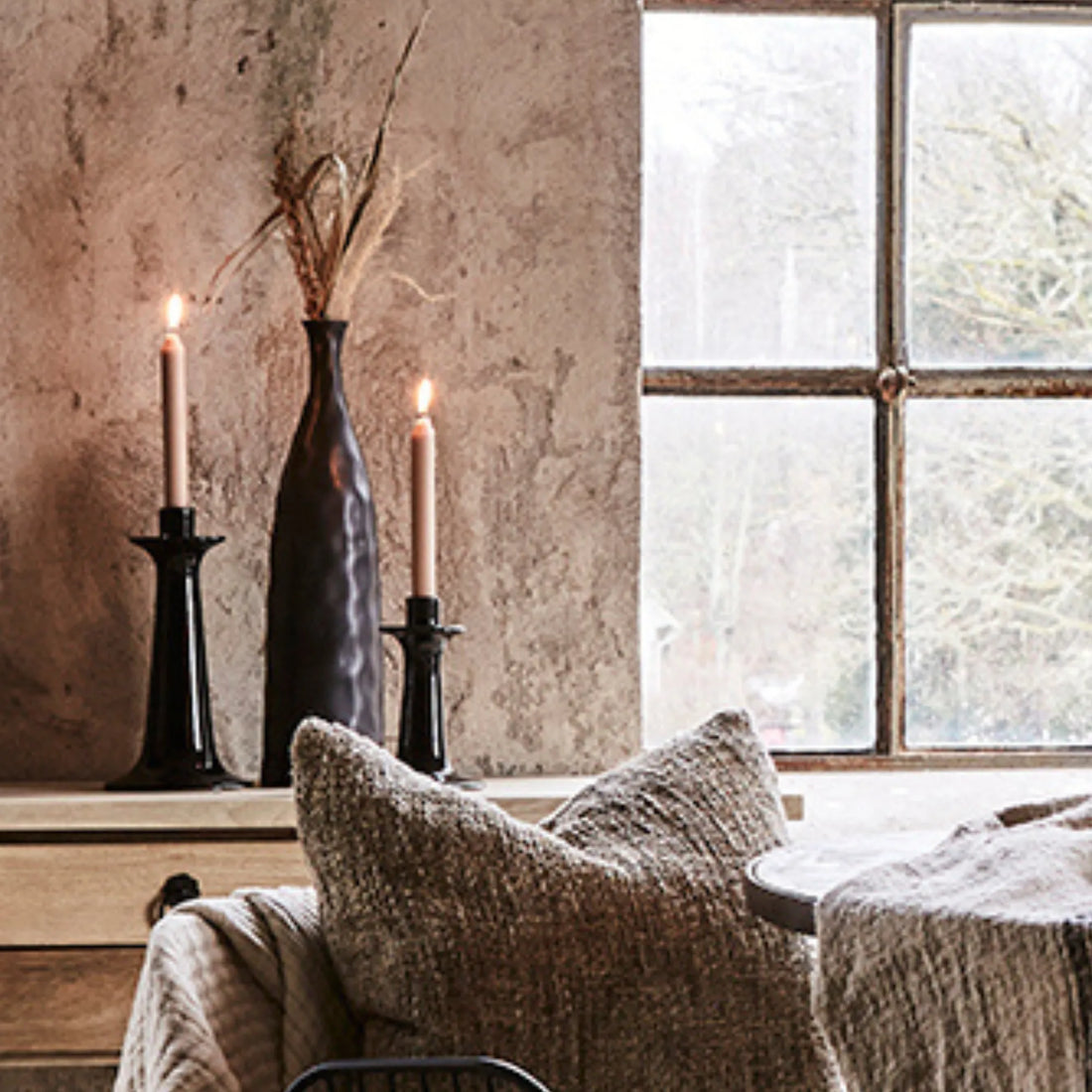 affari of sweden kerzenhalter ella schwarz 30 cm anna und ole shop