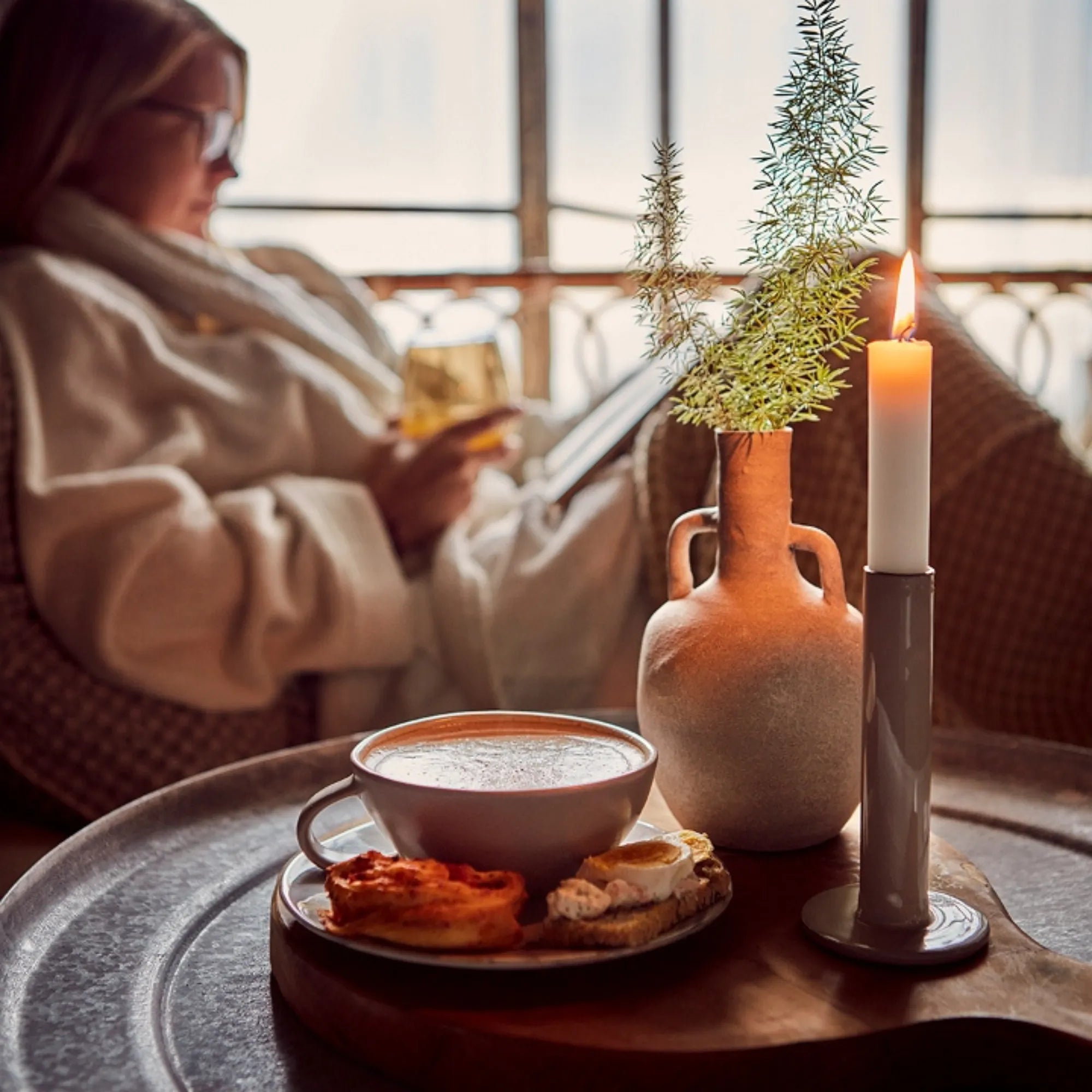 Affari of Sweden Cappuccino Tasse "Lea" weiß ø 12 cm