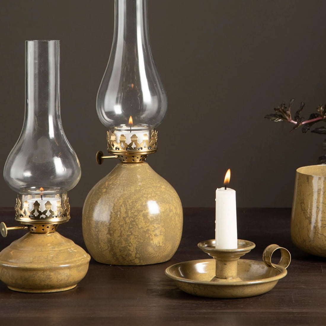 a lot decoration kerzenhalter kammerleuchter senf gelb  anna und ole shop