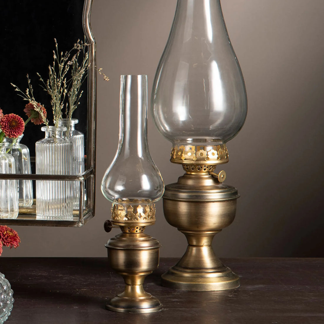 a lot decoration kerzenhalter petroleum ariana messing 27cm anna und ole shop