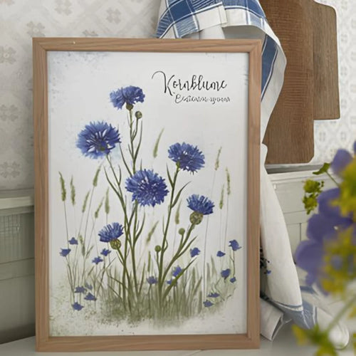 Ann & Jan Poster Kunstdruck „Kornblume“  DIN A4
