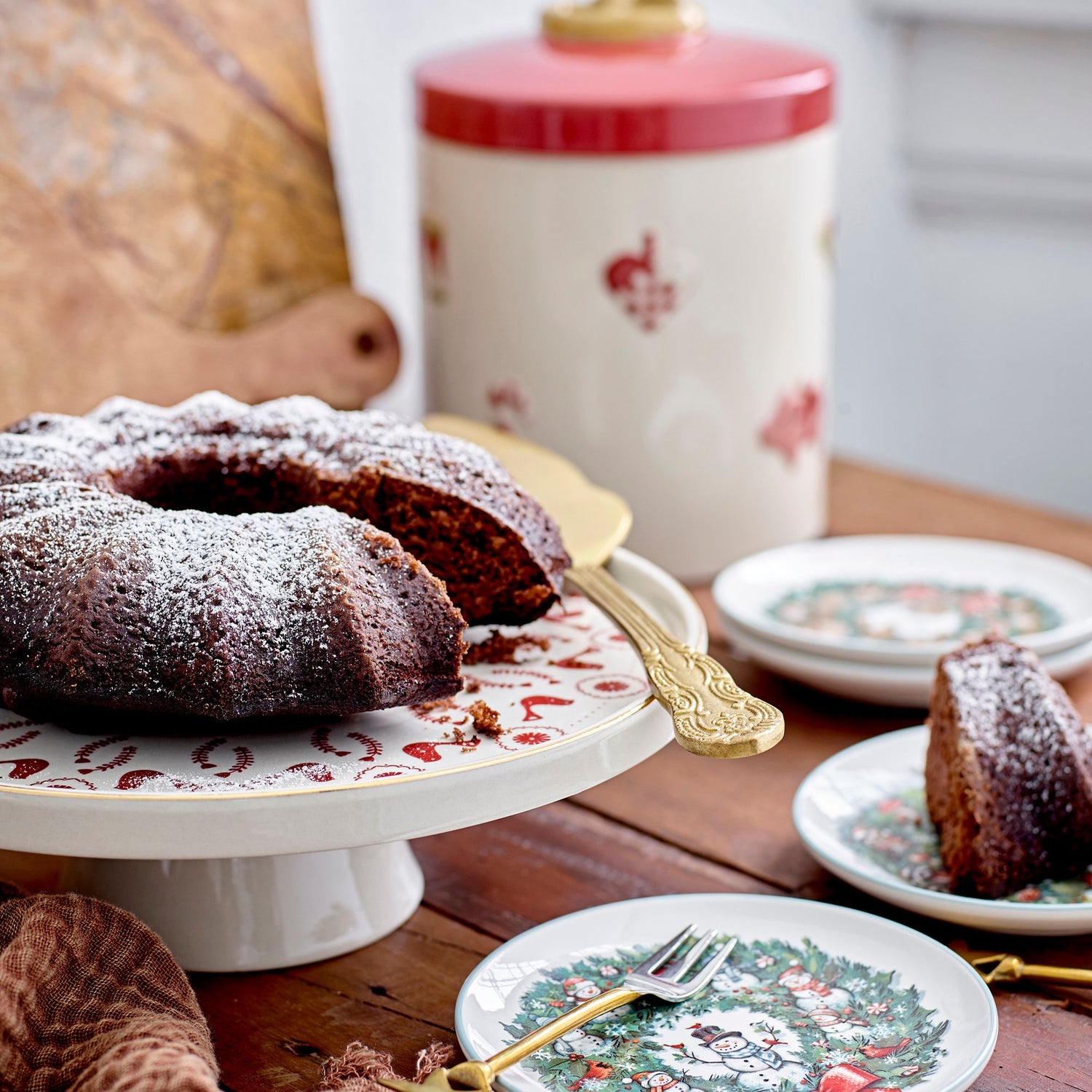 Bloomingville Kuchenplatte &quot;Jolly&quot; Weihnachten