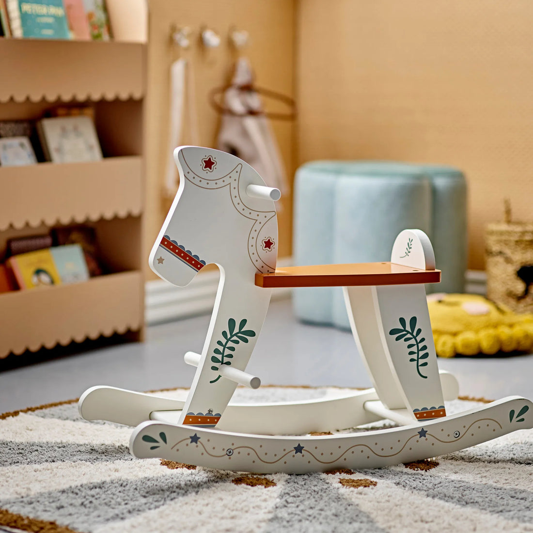 bloomingville schaukelpferd ruddy weiß anna und ole shop