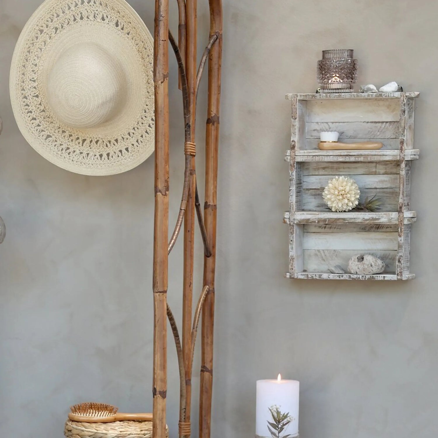 chic antique Wandregal ziegelform annaundoleshop