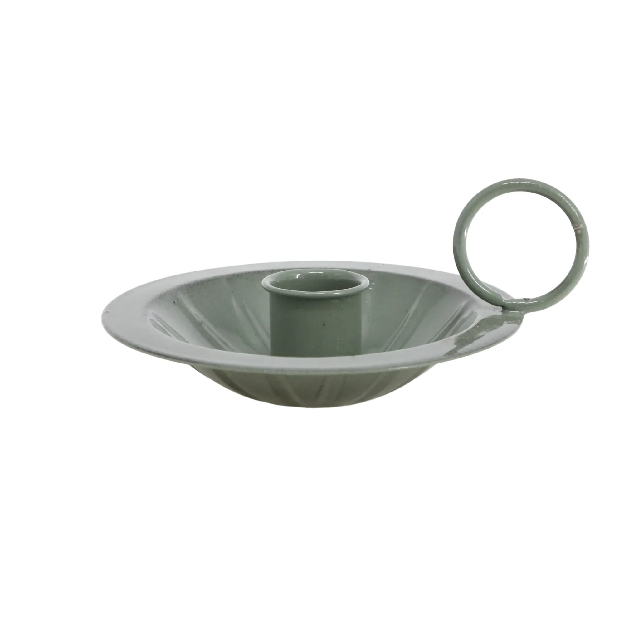 Chic Antique Kammerleuchter Kerzenhalter grün "Antique verte"