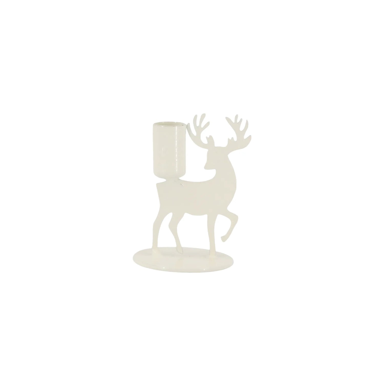 Chic Antique Kerzenhalter &quot;Rentier&quot; cremefarben