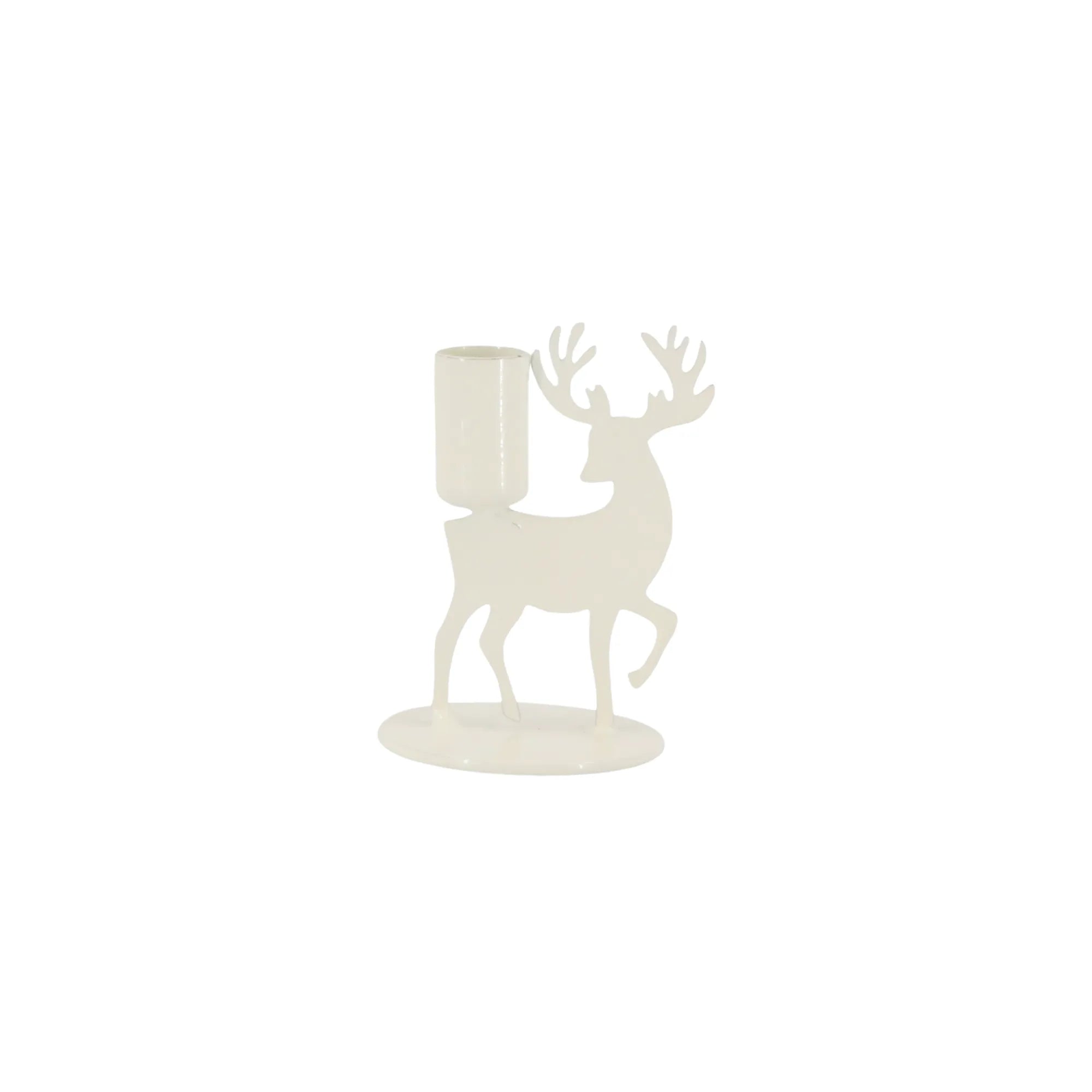 Chic Antique Kerzenhalter &quot;Rentier&quot; cremefarben