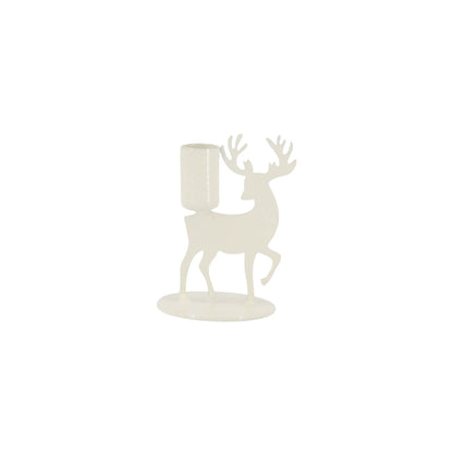 Chic Antique Kerzenhalter &quot;Rentier&quot; cremefarben