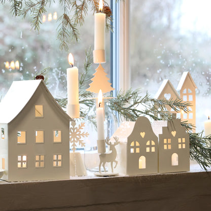 Chic Antique Kerzenhalter &quot;Rentier&quot; cremefarben