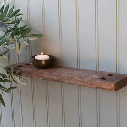 Chic antique shelf made from old ship plank