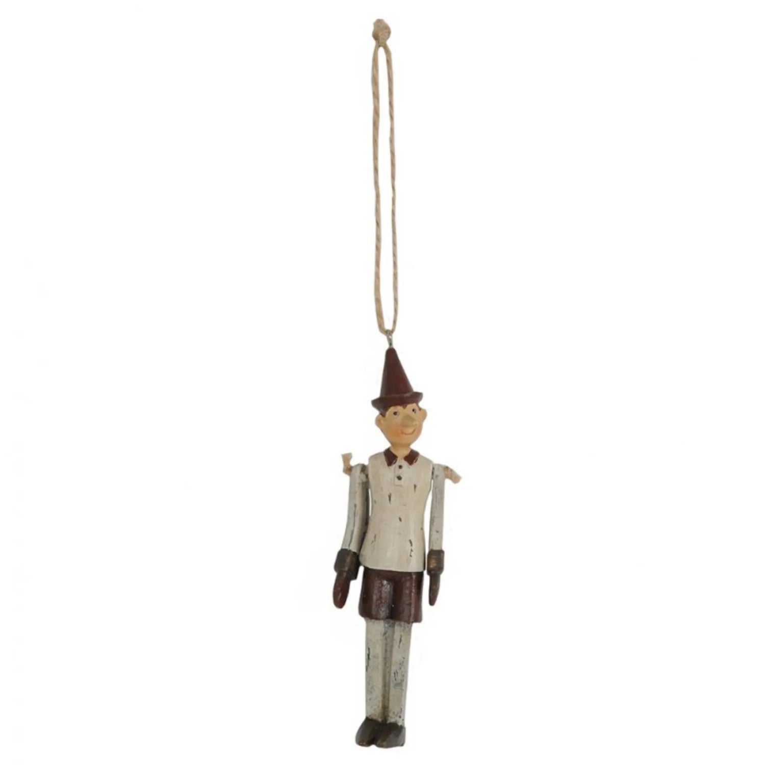 Clayre &amp; Eef Deko Anhänger &quot;Pinocchio&quot; 12 cm