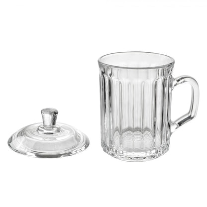 Clayre &amp; Eef Becher mit Deckel aus Glas 300 ml