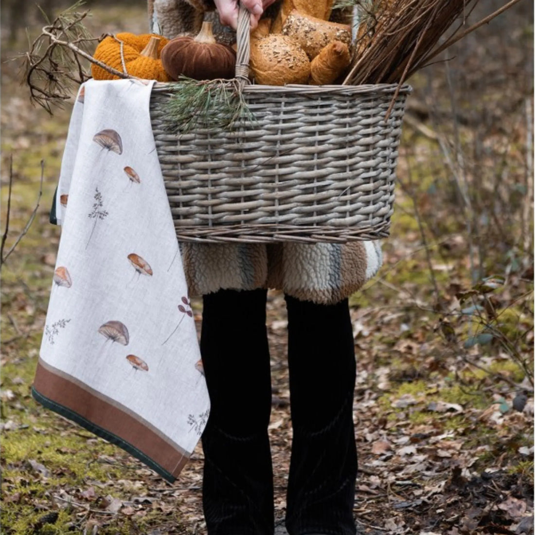 clayre eef geschirrtuch waldpilze motiv 2 anna und ole shop