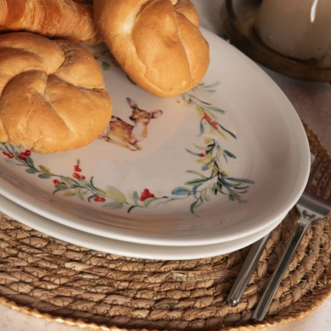 clayre eef  großer teller rehe herbst anna und ole shop