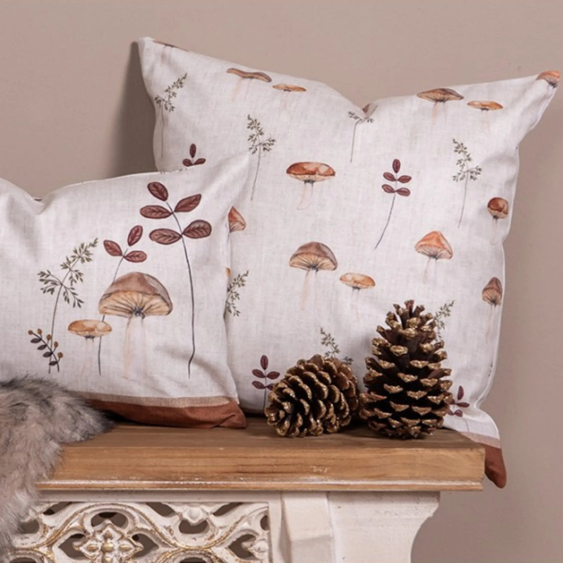 clayre eef kissenhülle waldpilze herbst anna und ole shop