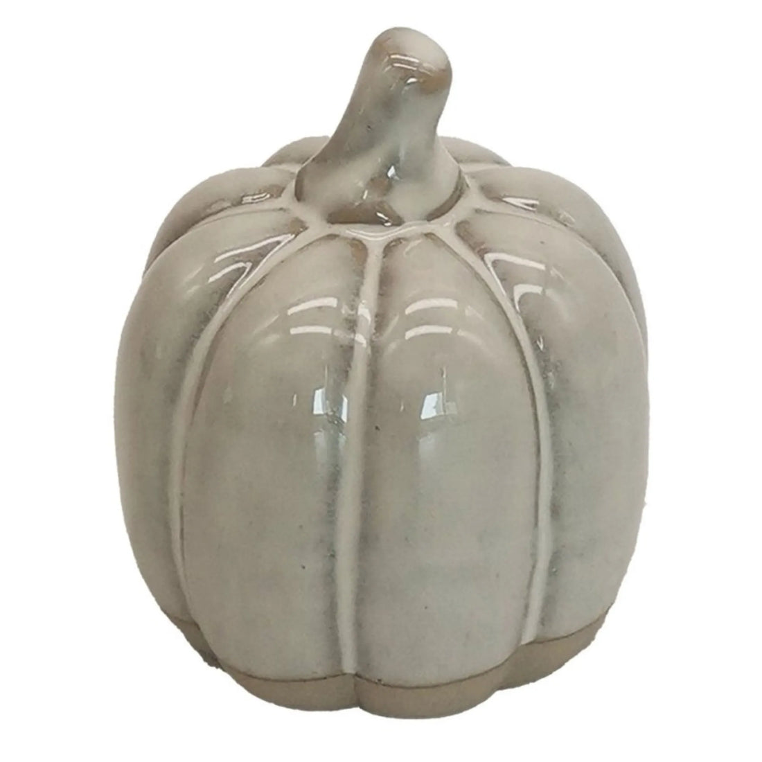 Clayre &amp; Eef Herbst Kürbis aus Porzellan beige rund 7 cm