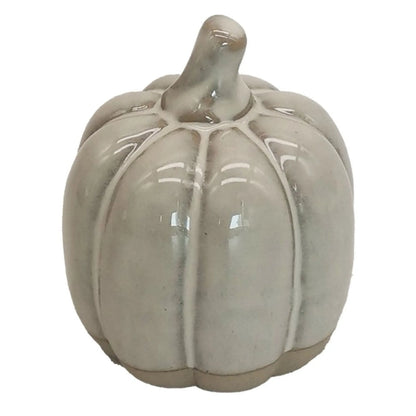Clayre &amp; Eef Herbst Kürbis aus Porzellan beige rund 7 cm