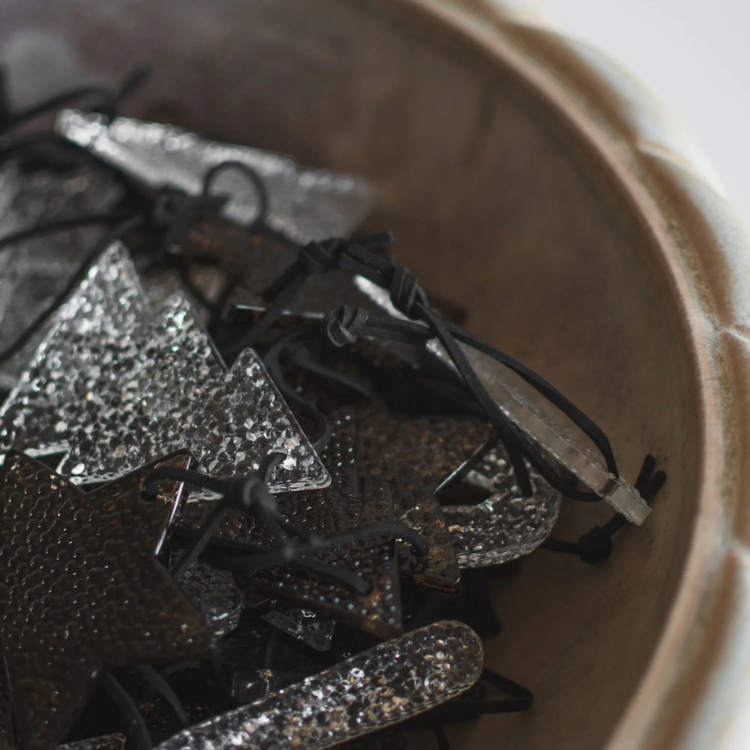 DBKD Anhänger aus Glas Weihnachtsbaum 8 cm