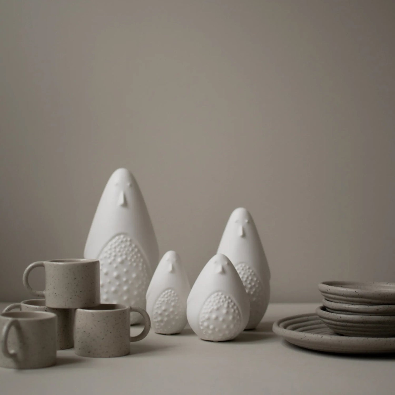 DBKD Pinguin aus Keramik large 20 cm weiß