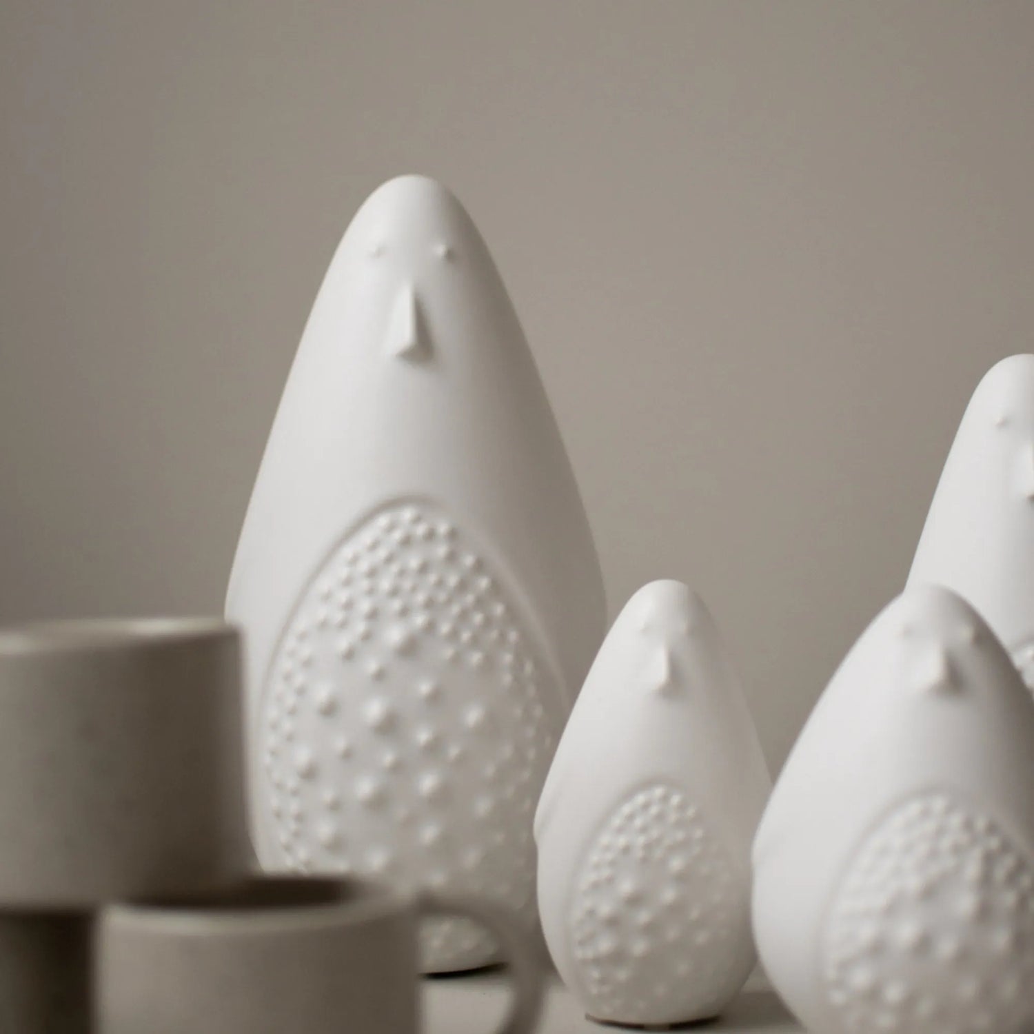 DBKD Pinguin aus Keramik large 20 cm weiß