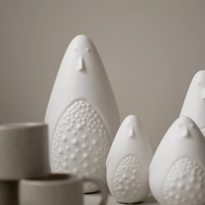 DBKD Pinguin aus Keramik large 20 cm weiß