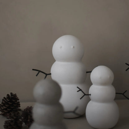 DBKD Schneemann aus Keramik Large 16,5 cm weiß