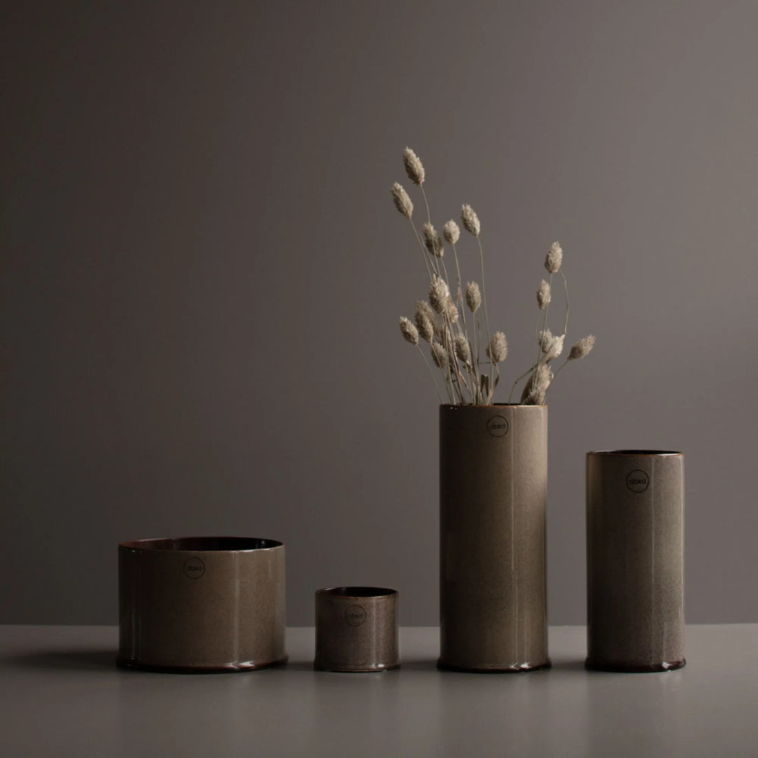 DBKD Vase "Astillbe" Farbe grün braun 18 cm