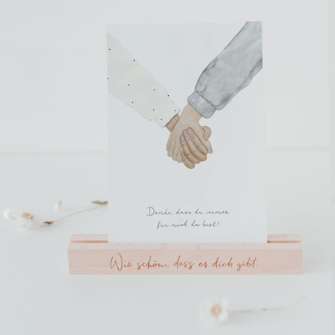 Eulenschnitt Postkarte "Immer da"