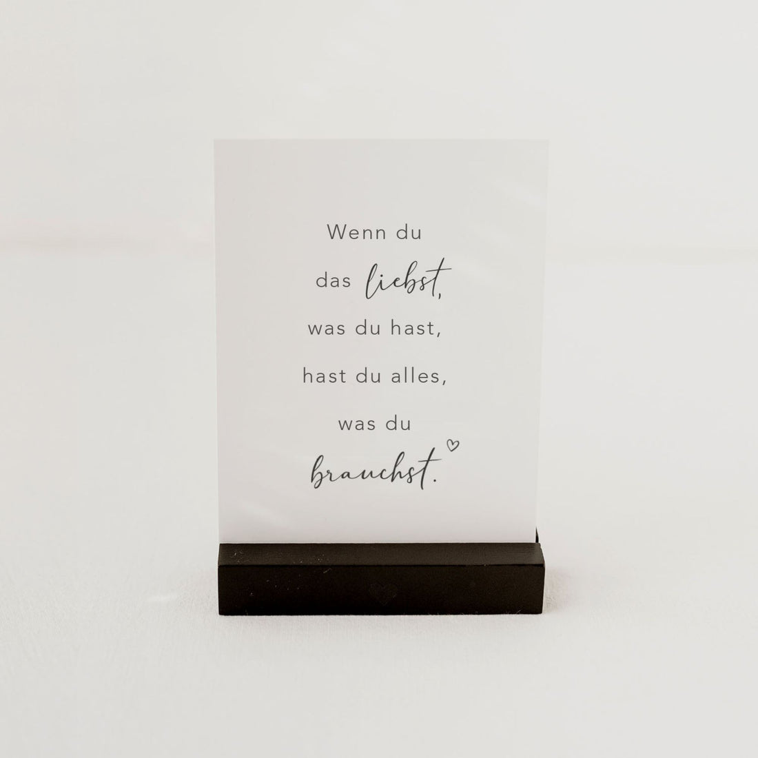 Eulenschnitt Postkarte "Alles was du brauchst"