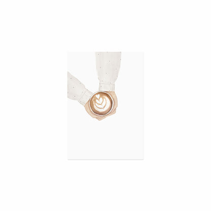 Eulenschnitt Postkarte &quot;Coffee&quot;